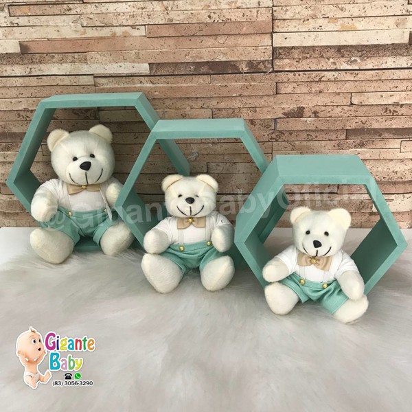 KIT NICHO MDF COLMEIA - VERDE C/3.....7891887547619