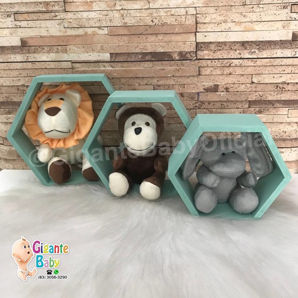 KIT NICHO MDF COLMEIA - VERDE C/3.....7891887547619