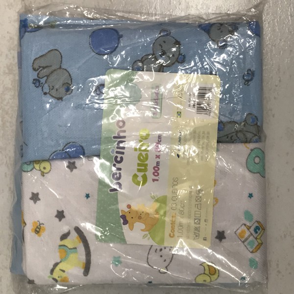 CUEIRO BERCINHO 1,00X80 EST C/3 FRANEL - MASC  28005....7908131429970