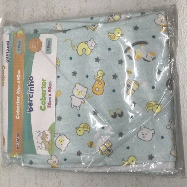 COBERTOR BERCINHO EST FRANELADO 70X90 N - BRINQUEDOS  25004