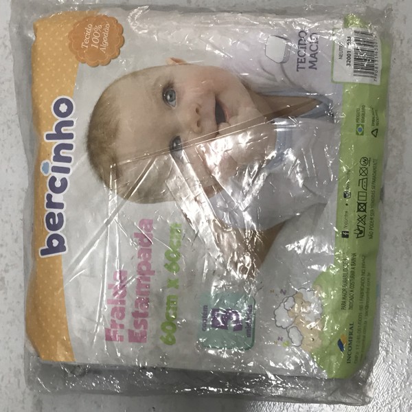 FRALDA BERCINHO EST 60X60 C/5 - NEUTRO  32001...7908131430075