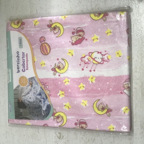 COBERTOR BERCINHO EST FRANELADO 70X90 F - URSA ESTRELAS  25004