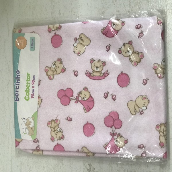 COBERTOR BERCINHO EST FRANELADO 70X90 F - URSA BALOES  25004