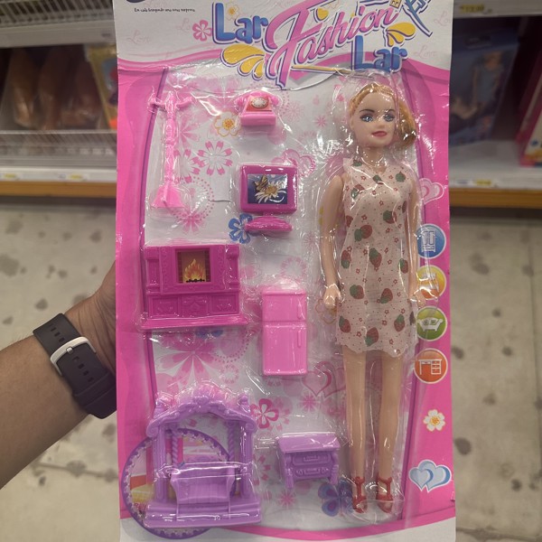 BONECA C/ACESSORIOS 6 PÇS TOK KIDS MT-1119....7899984531418