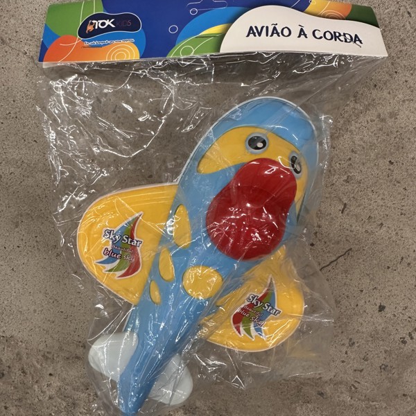 AVIAO BRINQ PLASTICO A CORDA TOK MT-1446.....7908224332347