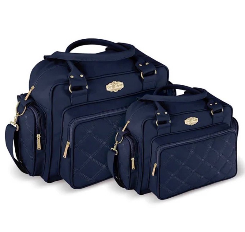 KIT BOLSA GRIFF MAVE 2PÇ PEROLA LUXO - MARINHO....7893778555376