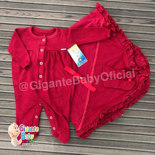 SAIDA MAT PETECA FEM 4PÇ CASA DE ABELHA - VERMELHO...7897868469543