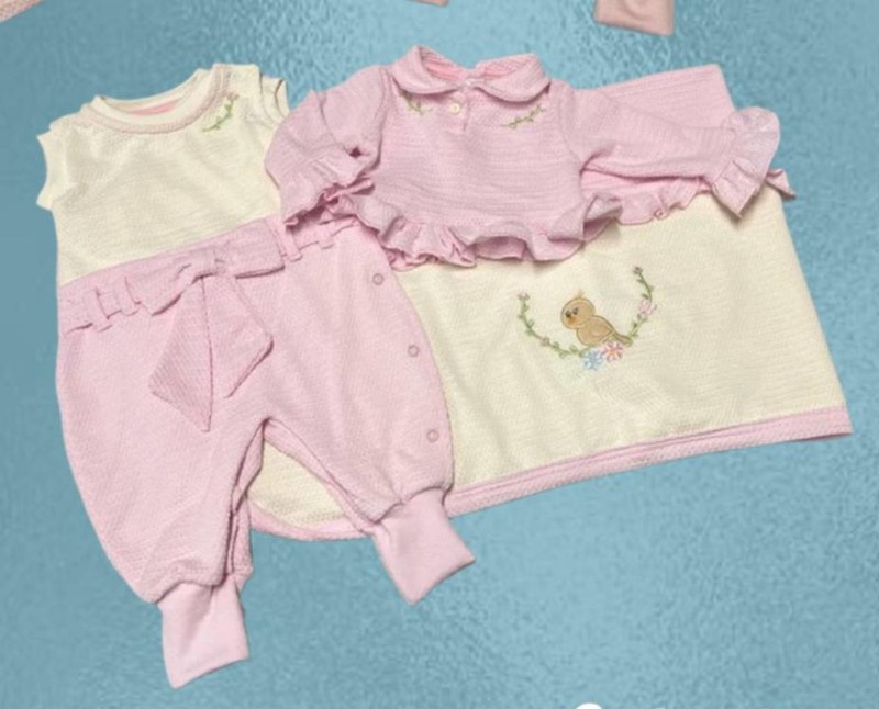 SAIDA MAT LUKINHA LUXO FEM MACAC COLET BORD 24005 - ROSA BB....7894902061138