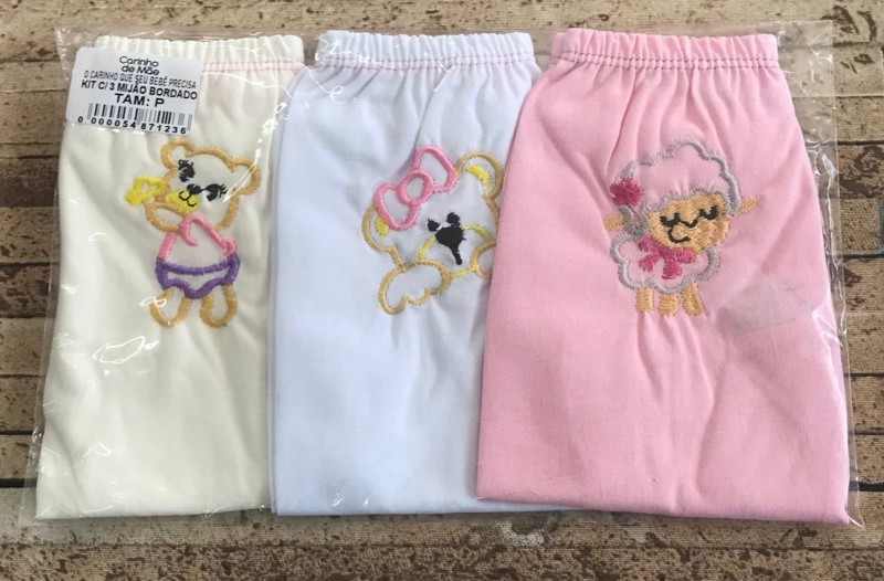 KIT MIJAO CARINHO C/3 FEM - CBR OVELHA....7899804658455