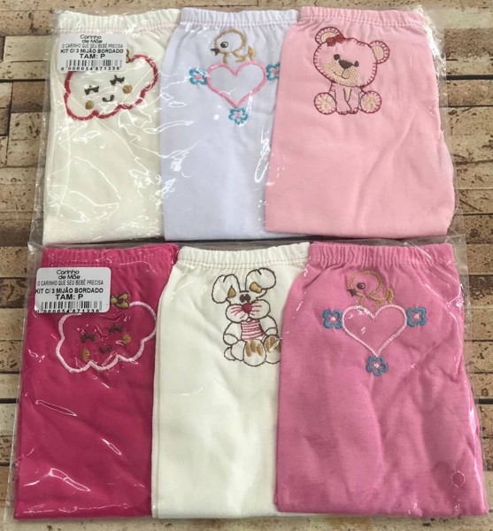 KIT MIJAO CARINHO C/3 FEM - URSA/CORA/NUV....7892143649184