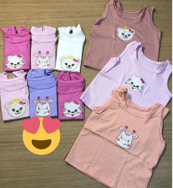 KIT CAMISETA KELLY BABY BORD C/3 FEM = TAM-G....7898029169081