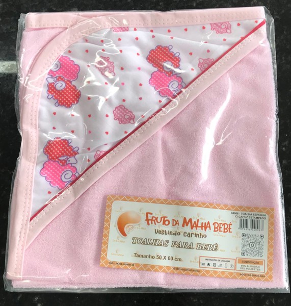 TOALHA CAPUZ FRUTO EST 50X60CM MALHA - FEM....7895531023870