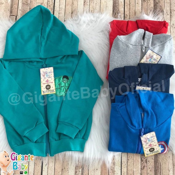 CASACO MOLETOM C/CAPUZ BK INF MASC - TAM.6....79097820689314