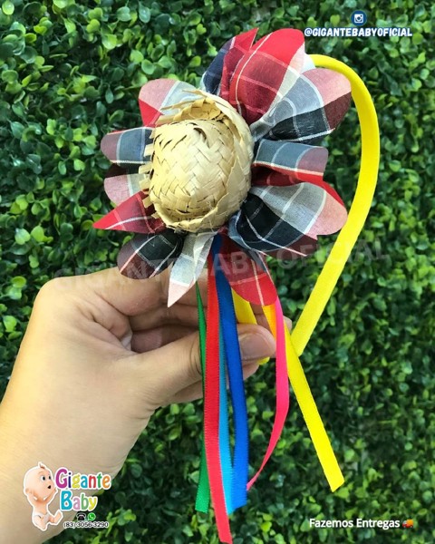 DIADEMA XADREZ CHAPEU PALHA SOL BIJOUX.....7899864960390