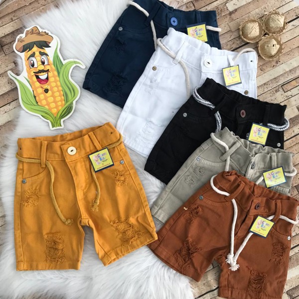 BERMUDA DE COR C/CINTO YUUPPII - TAM.M....7892985166924