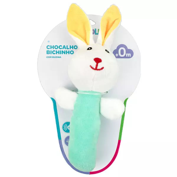 CHOCALHO UNISSEX PIMPOLHO BRANCO/COELHO....7908161344205