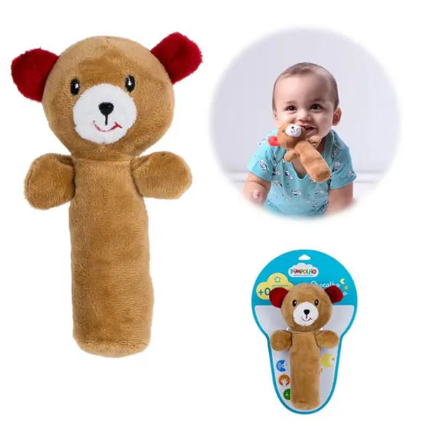 CHOCALHO UNISSEX PIMPOLHO MARROM/URSO....7908161344229