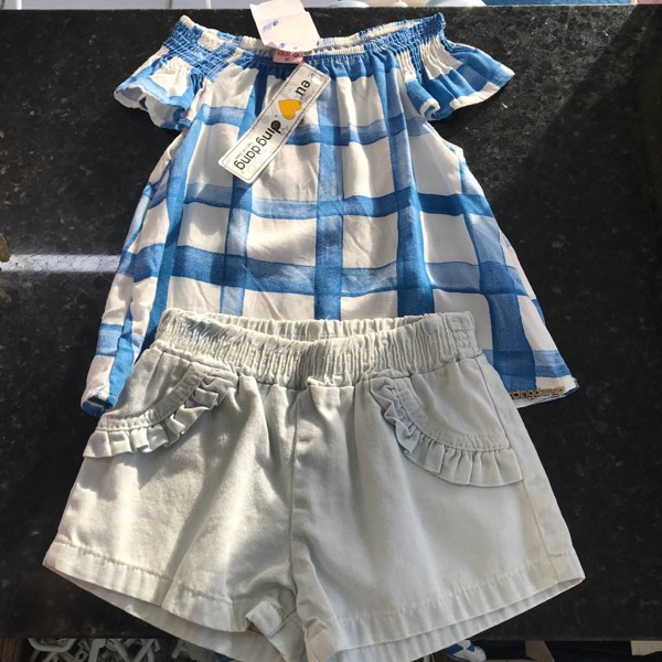 CONJ DING DANG FEM VISC SHORT JEANS - TAM.M....7909716172892