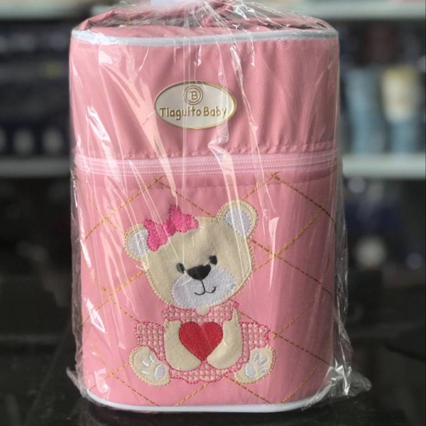 PORTA MAMADEIRA BORD ZLT FEM - URSINHA = ROSA BB....7891975898890