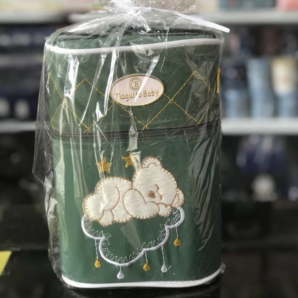 PORTA MAMADEIRA BORD ZLT MASC - URSINHO = VERDE....7893451603912