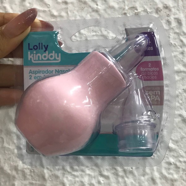 ASPIRADOR NASAL LOLLY 2 EM 1 CART - ROSA