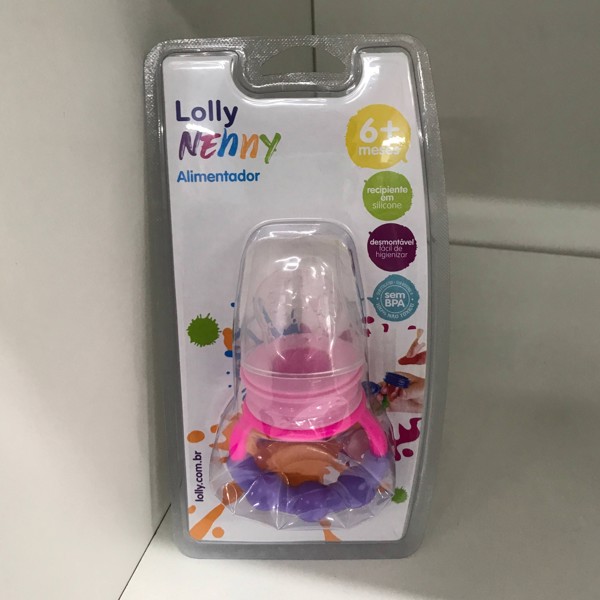 ALIMENTADOR INFANTIL SIL. LOLLY - ROSA