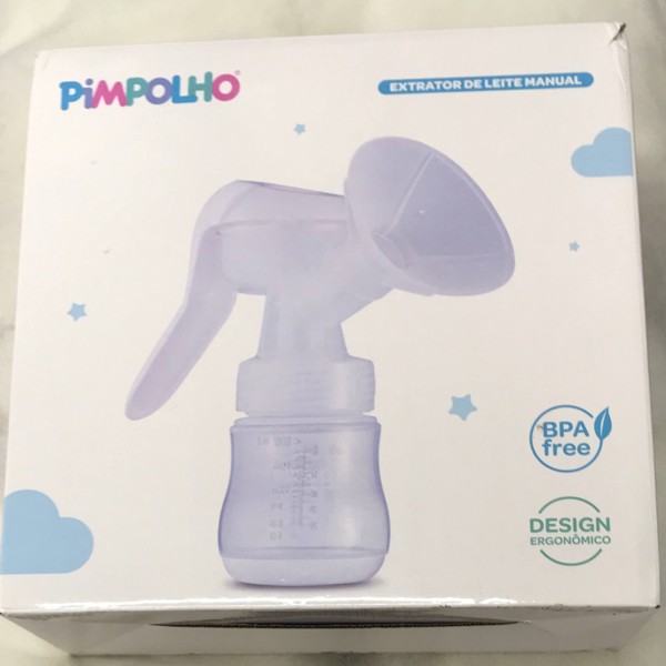 BOMBA MANUAL EXTRATORA DE LEITE PIMPOLHO TRANSPARENTE