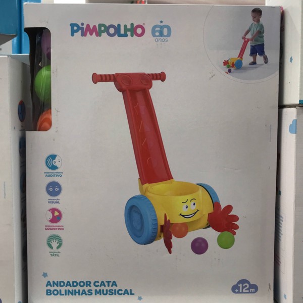 ANDADOR MUSICAL CATA BOLAS PIMPOLHO - COLORIDO