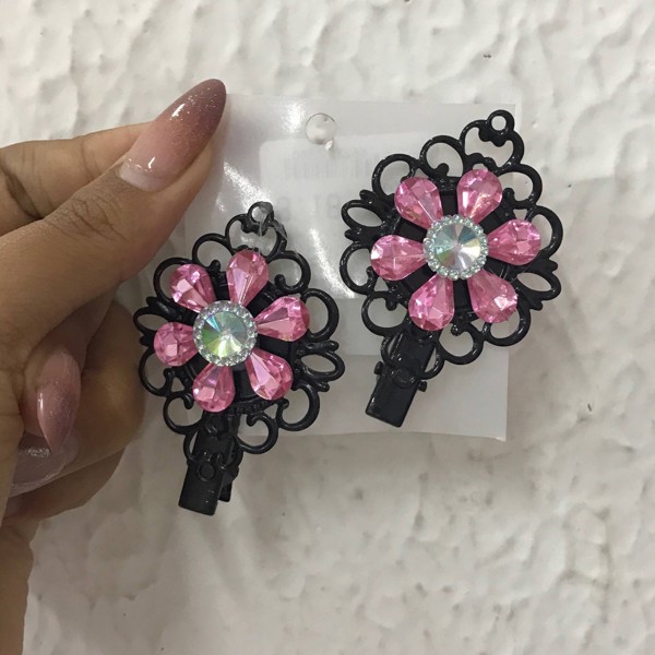 KIT BICO DE PATO FERRO RETO STRASS C/2UND  MKBJ