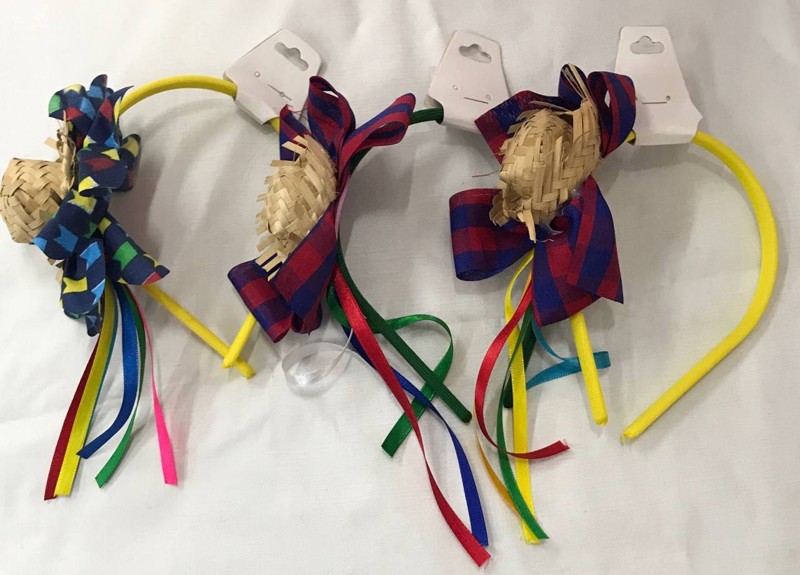 DIADEMA XADREZ CHAPEU PALHA SOL BIJOUX.....7899864960390