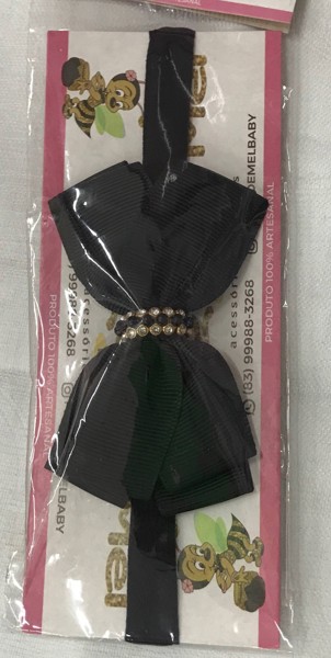 TIARA FX FINA LAÇO C/ STRASS PINGO DE MEL....7890376767781