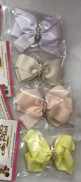 LAÇINHO BASIC BICO DE PATO C/ STRASS PINGO DE MEL