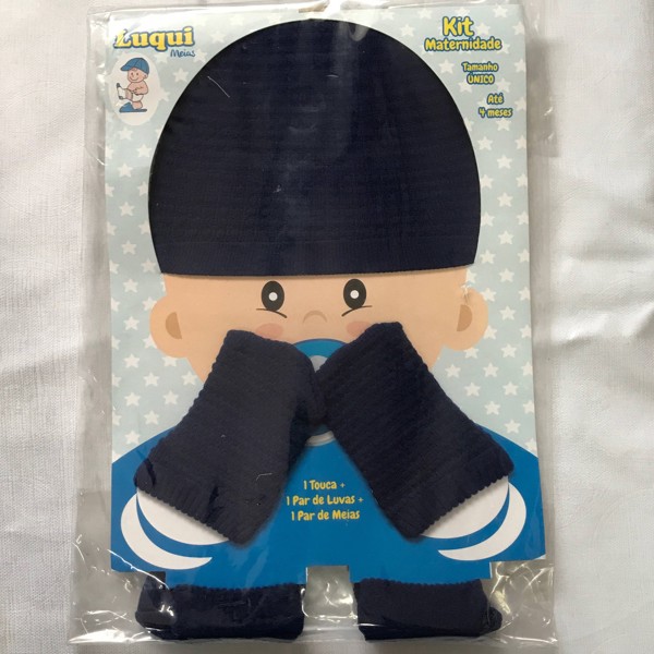 KIT RN LUQUI TOUCA LUVA MEIA MASC - MARINHO...7897945808753