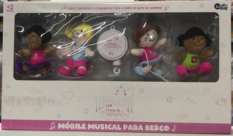 MOBILE DE PELUCIA MUSICAL UNIK - FEM BONECA