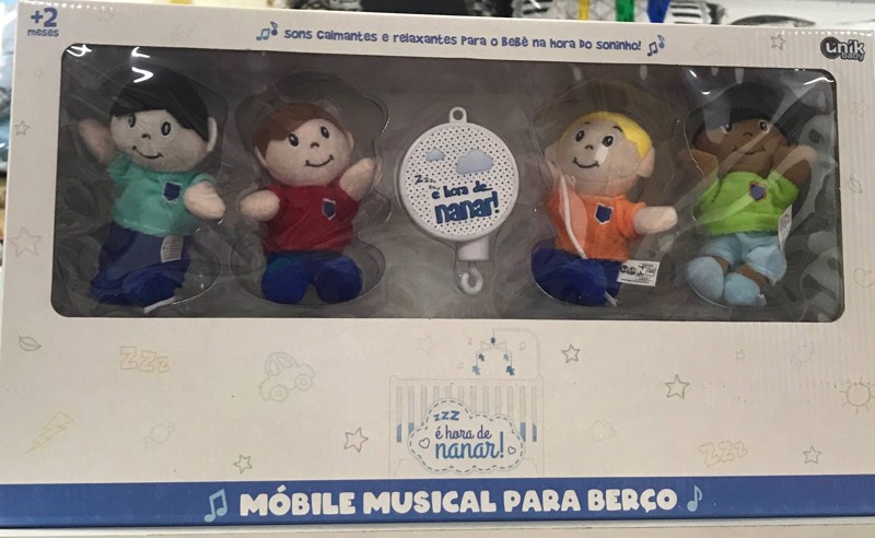 MOBILE DE PELUCIA MUSICAL UNIK - MASC BONECO