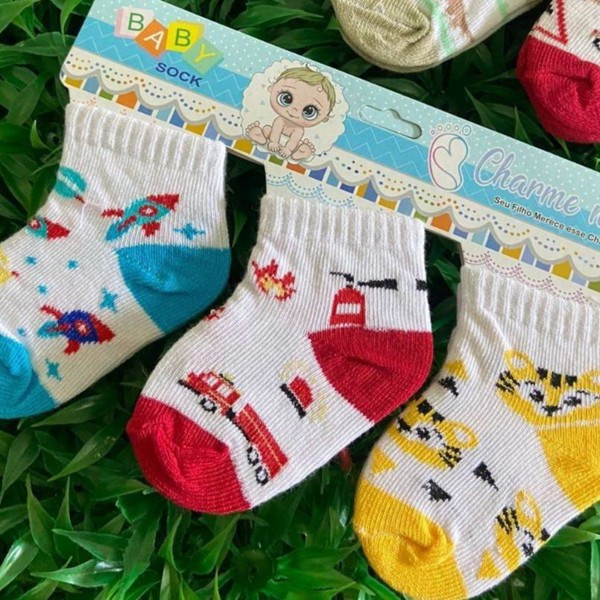 KIT MEIA CHARME NO PE EST C/3 - MASC  910....7897123244786