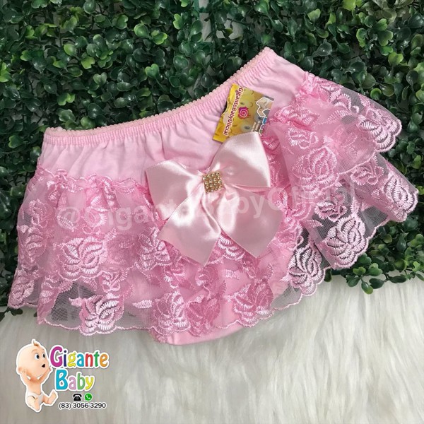 CALCINHA BUNDA RICA PRINLI = TULE - M  1011...7895297269925