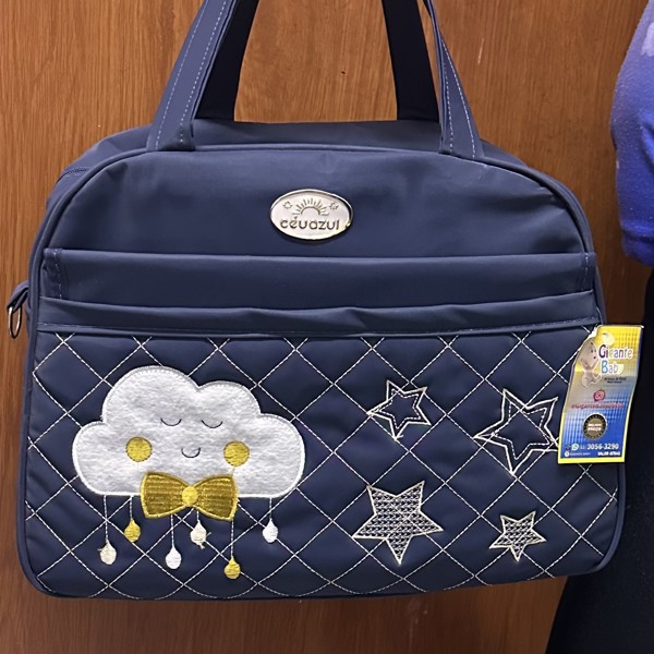 KIT BOLSAS CEU AZUL 5 PÇ ALFA 008 MASC - NUVEM / MARINHO