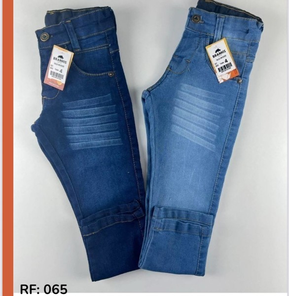 CALÇA JEANS BRANKIS MASC C/ BIGODE - TAM.10    R.065