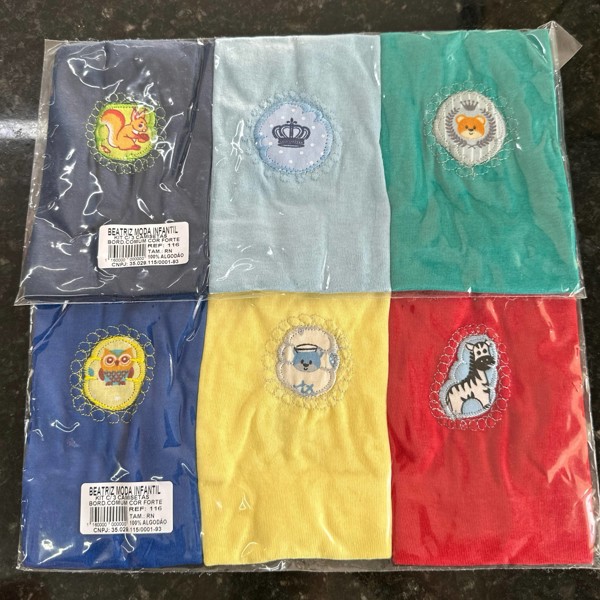 KIT CAMISETA C/3 BEATRIZ REAT 116 - MASC...79097820689465