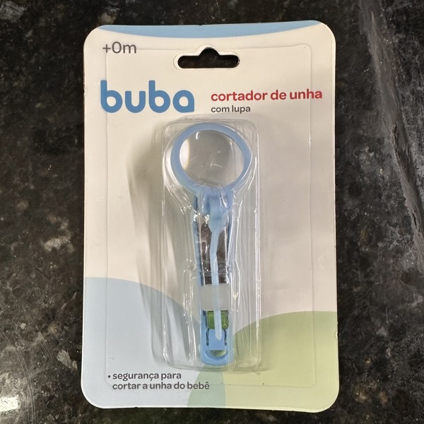 CORTADOR DE UNHA COM LUPA BUBA - AZUL