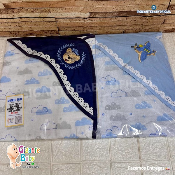 TOALHA FRALDA C/ CAPUZ DUPLA ATOALHADO 69X68 PEDRINHO 20.1 MASC...7894345769660