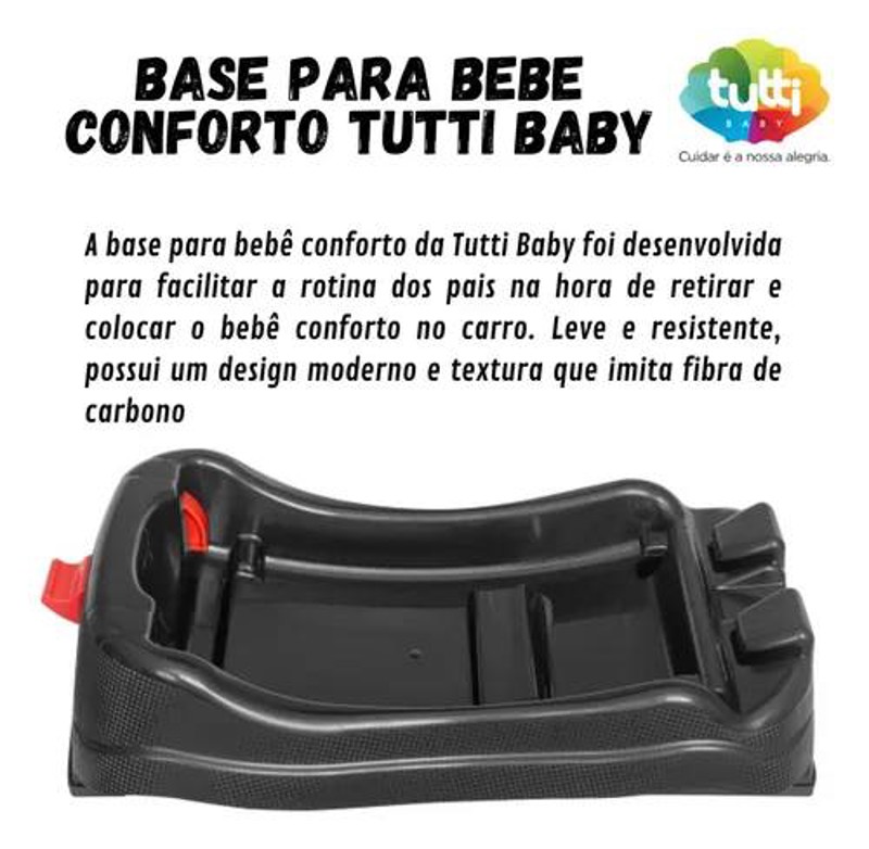 BASE P/ BEBE CONFORTO TUTTI BABY - PRETO....7898431500175