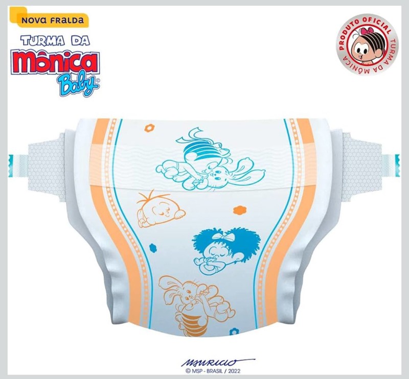 FRALDA DESC TURMA DA MONICA - TAM.P = 62 UND