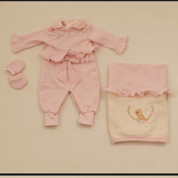 SAIDA MAT LUKINHA LUXO FEM MACAC COLET BORD 24005 - ROSA BB....7894902061138