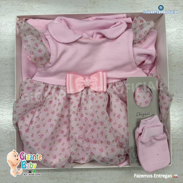 SAIDA MAT LUKINHA LUXO FEM VESTIDO C/BODY 22002 - ROSA BB....7895813665507