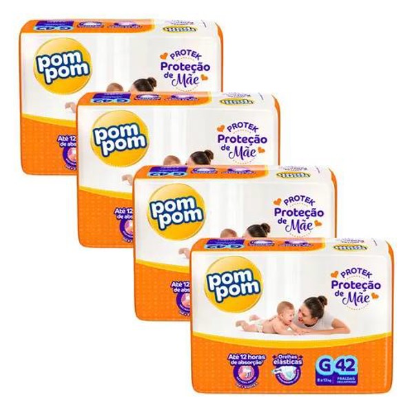 FRALDA DESC POMPOM PROTEK - TAM.G = 42 UND