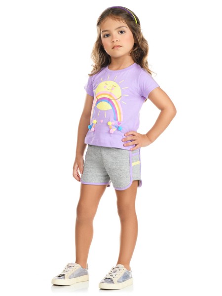 CONJ HRRADINHOS FEM 123 - ARCO IRIS POMPOM 14827....79097820689749