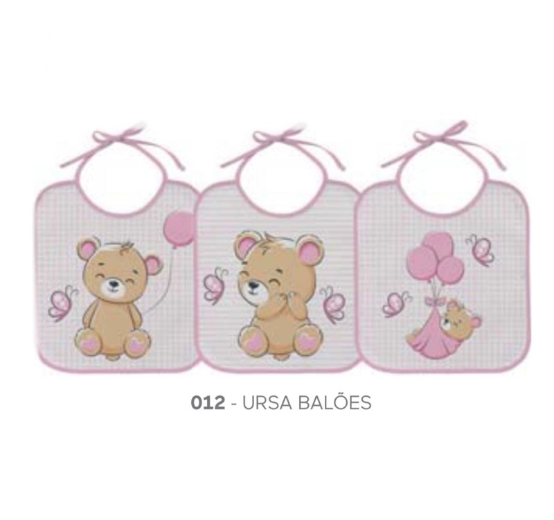 BABADOR FELPUDO BERCINHO EST C/3 F - URSA BAL 15023...7908131429277