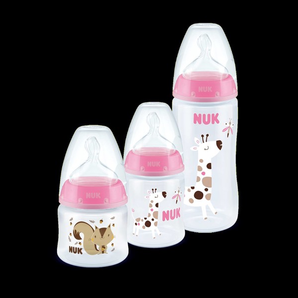 KIT MAMADEIRA NUK STARTER FC 90ML 150ML 300ML - ROSA...7896098812853
